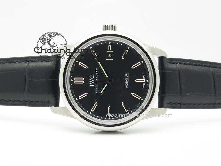 MIROTIME 0720 Ingeniuer St.Laurens SS Black Dial MKF 1:1 V2 Best Edition On Black Leather Strap A Functional 7351